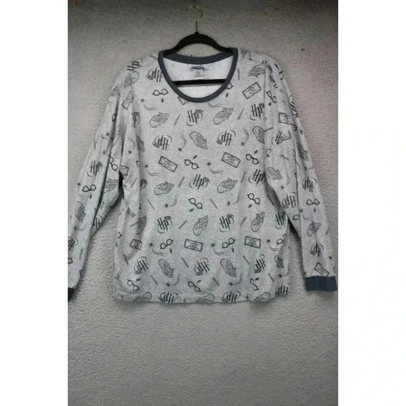 Wizarding World Harry Potter Pajama Set-Size XL-Drawstring-Pockets-Capri - Picture 2 of 6